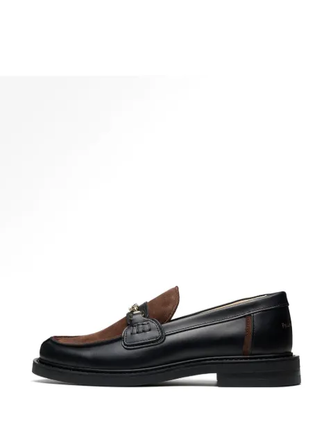 Filling Pieces panelled buckled loafers Black 112611303315