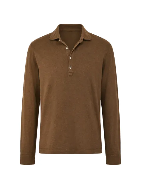 Massimo Alba Raya long-sleeve polo shirt Brown M29U0RAYAJ0171