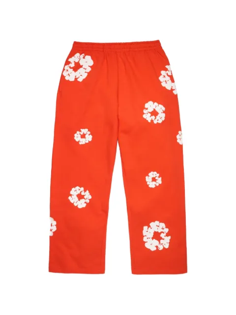 Denim Tears floral-print track pants Orange DT619