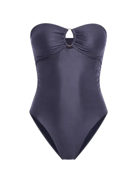 Seafolly ring-front bandeau swimsuit Blue 11180311