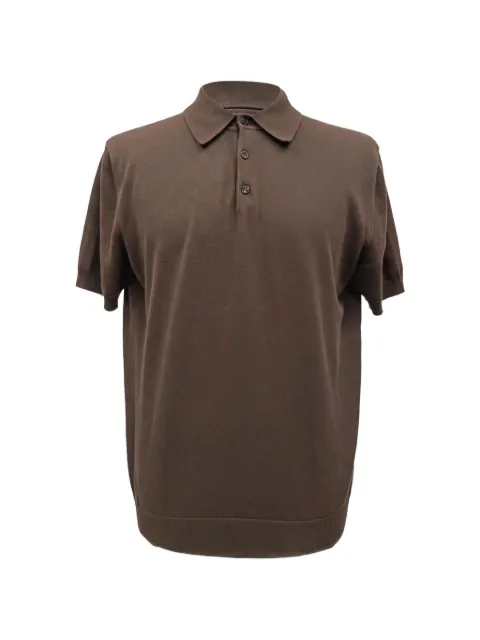 Dolce & Gabbana Pre-Owned knitted polo shirt Brown RFCPUGBCL741780M