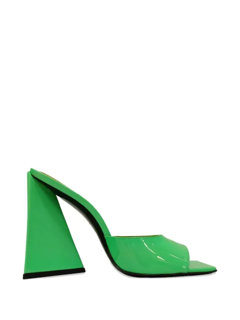 The Attico Devon square-toe mules Green RFCPUGBSH743709W