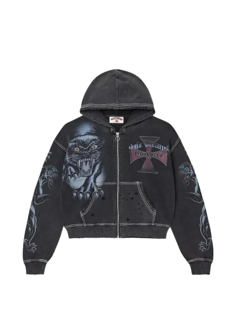 Vale Hardy Boyz graphic-print hoodie Grey VAL197