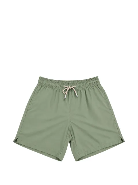 MC2 Saint Barth logo-patch drawstring swim shorts Green LIG0015