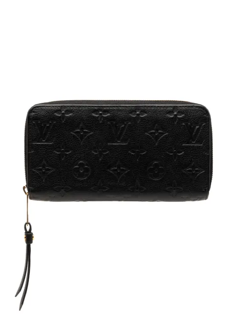 Louis Vuitton Pre-Owned 2021-2026 Monogram Empreinte Zippy Wallet long wallets Black 2A0CO84S8M6D3H2M