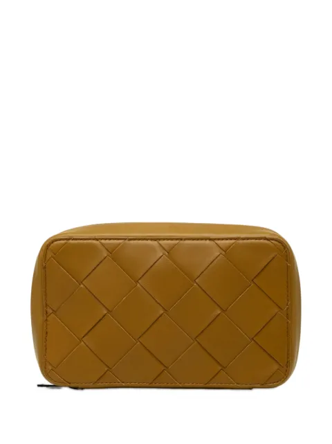 Bottega Veneta Pre-Owned 2012-2026 Nappa Maxi Intrecciato Zippered pouch Brown 23LSD864I7XU097A