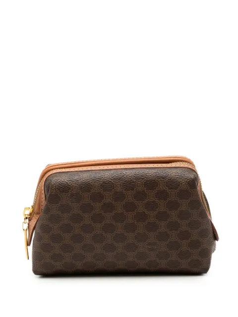 Celine Pre-Owned 1990-2000 Macadam Coated Canvas pouch Brown 0NLNHP01E3ER1OIJ