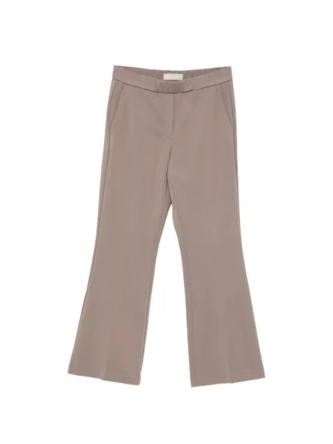 Marc O'Polo elasticated-waist cropped flared trousers Brown 5000013054