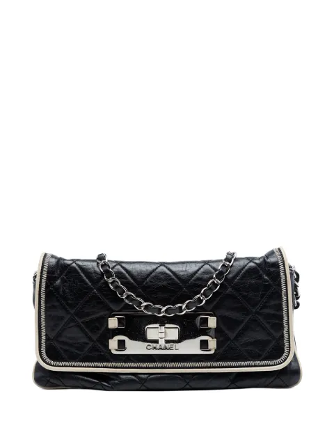 CHANEL Pre-Owned 2008-2009 Quilted Lambskin Reissue East West Flap shoulder bag White COLMM31MJWMAXH22