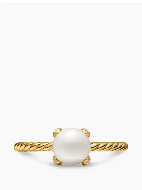 David Yurman Pearl Classics pearl and diamond ring Gold R18400D88DPEDI
