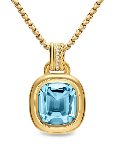 David Yurman Mercer topaz and diamond necklace Gold D19059D88ALZDI