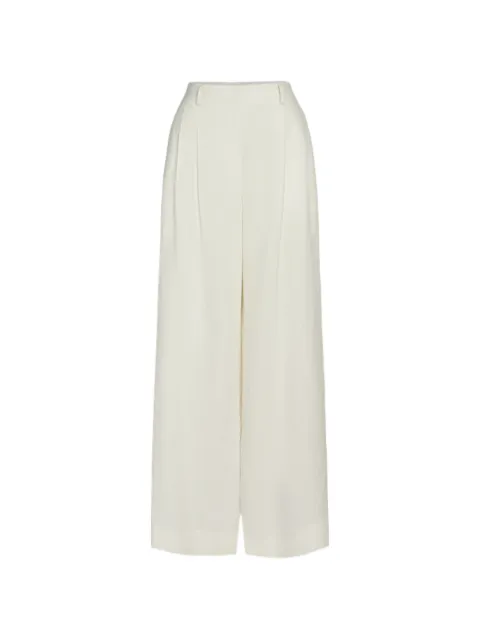 TWP Avery pleated wide-leg trousers Neutrals 27995W503