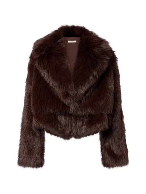 The Sei notch-lapel jacket Brown TS5020