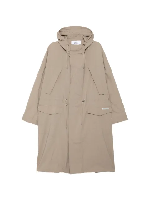 Maison Kitsuné light parka coat Brown QM02204WW9097