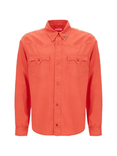Versace cotton regular shirt Red 10239791A18185