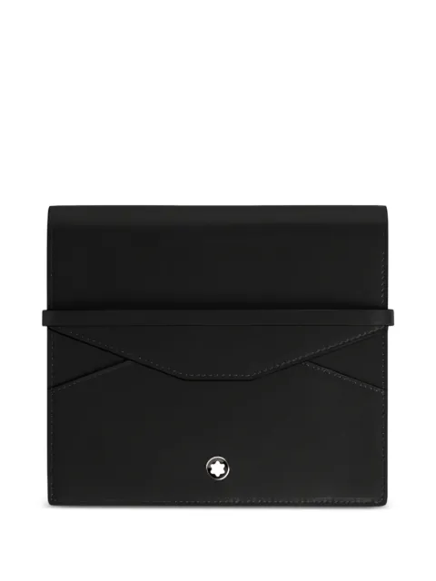 Montblanc logo-plaque leather pen pouch Black 19933