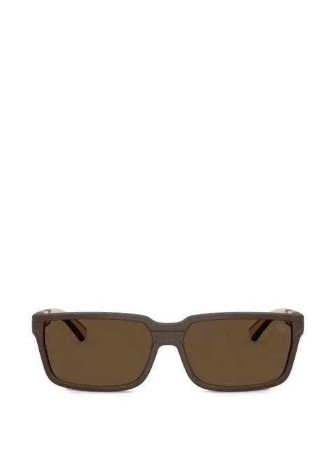 Burberry Eyewear check rectangle-frame sunglasses Brown BE4495D