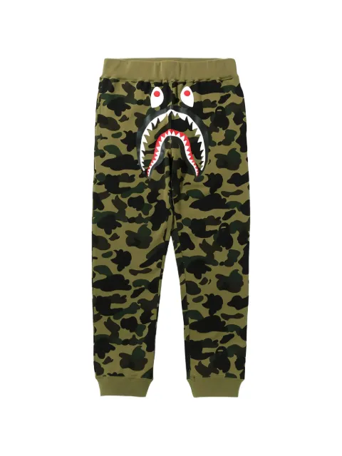 A BATHING APE® 1st Camo Shark track pants Green B1CSSGB