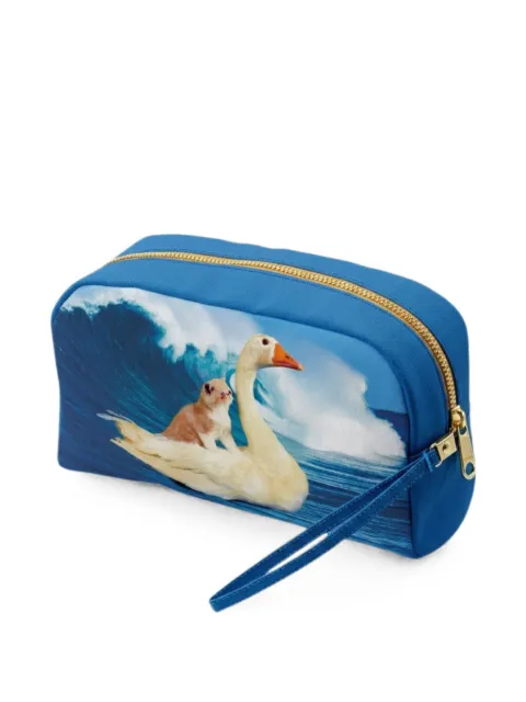 Seletti Toiletpaper Surf Buddies wash bag Blue 02494