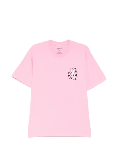 Anti Social Social Club cancelled paint T-shirt Pink CANCELLEDPAINTTEE