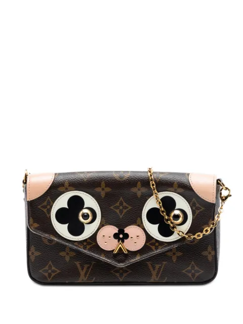Louis Vuitton Pre-Owned 2017 Monogram Pochette Felicie Valentine Dog crossbody bag Brown 5MHNVZQNC5IU7209