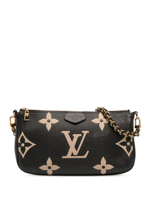 Louis Vuitton Pre-Owned 2021-2026 Monogram Giant Empreinte Bicolor Multi Pochette Accessoires satchel Black 2GA74BQXROVRRRAF