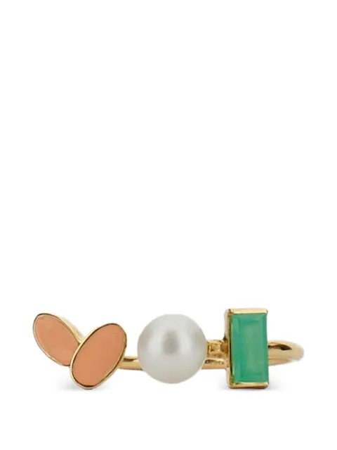 Aliita citrine pearl-embellished ring Gold RIFLE310R6YG18KF9000