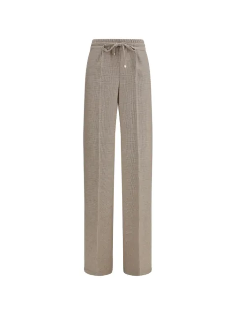 Kiton check-pattern drawstring trousers Neutrals D48122K0517E03