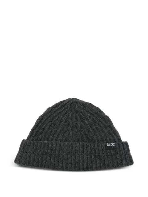 MM6 Maison Margiela numeric knit beanie Grey S52TB0016M13285
