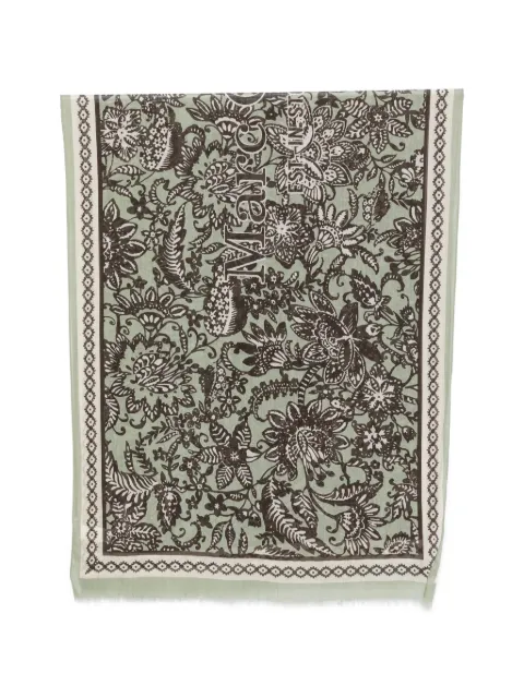 Marc O'Polo floral-print frayed-edge scarf Green 5000013253