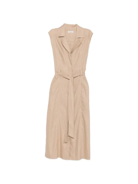 Marc O'Polo belted sleeveless dress Neutrals 5000014050