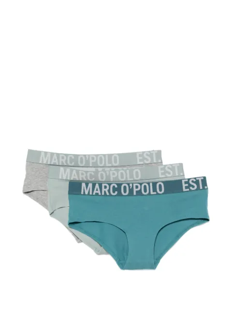 Marc O'Polo logo-waistband briefs (set of three) Green 26Q1W00361
