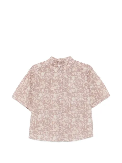 Marc O'Polo floral-print short-sleeve shirt Pink 5000013402