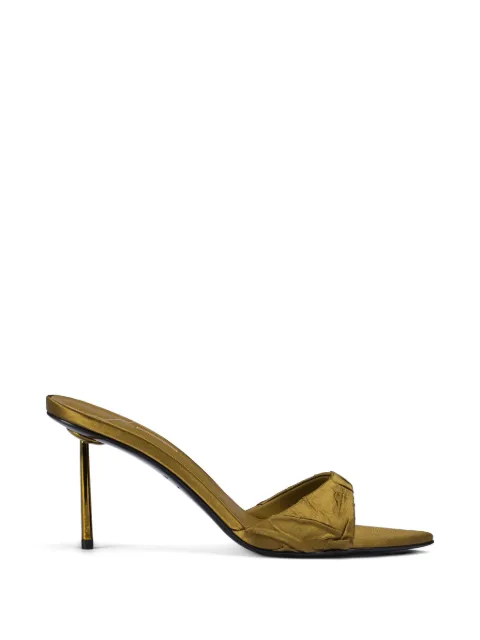 Le Silla Bella ruched-strap sandals Gold 6625E080BYPPSFM