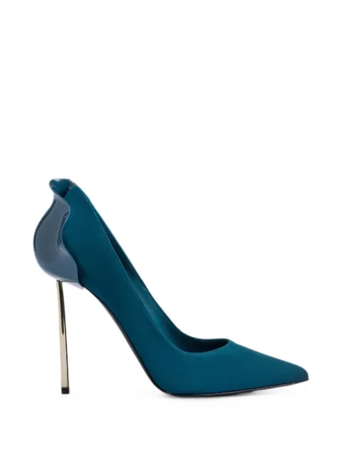 Le Silla Petalo suede pumps Blue 3101M100G3PPVEL