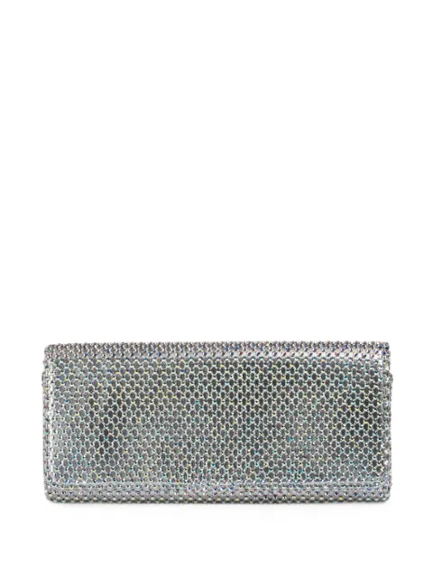Le Silla Gilda crystal-embellished clutch bag Silver 9949GBAGXXXXCAZ