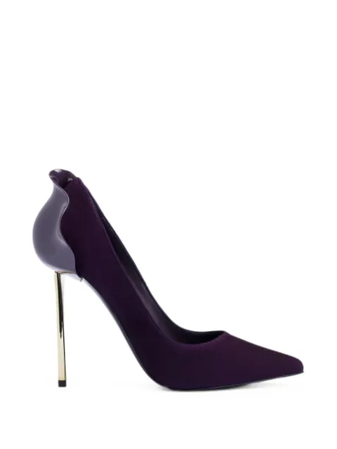 Le Silla Petalo suede pumps Purple 3101M100G3PPVEL