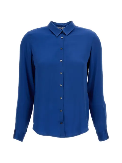 Q-WINS long-sleeve button-up shirt Blue E075S24429