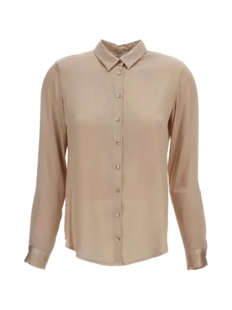 Q-WINS long-sleeve button-up shirt Neutrals E075S24321