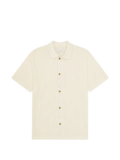 Les Deux Pointelle SS short-sleeve shirt Neutrals 1001854