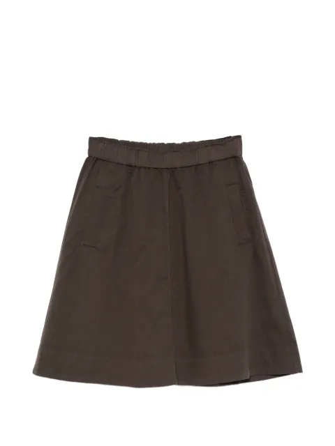 Marc O'Polo elasticated-waistband A-line mini skirt Brown 5000013065