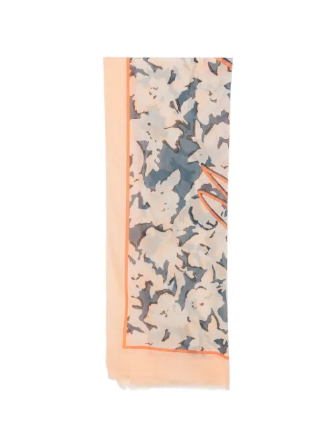 Marc O'Polo floral-print frayed scarf Blue 5000014168