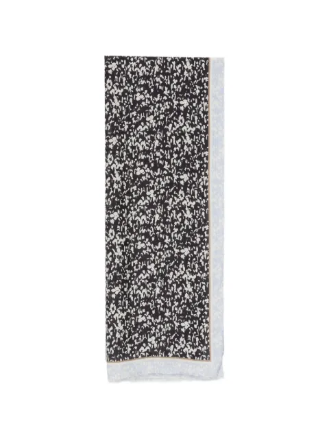 Marc O'Polo floral-print fringed scarf Blue 600802502045