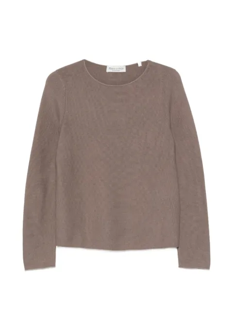 Marc O'Polo fine-knit long-sleeve sweater Brown 5000013053