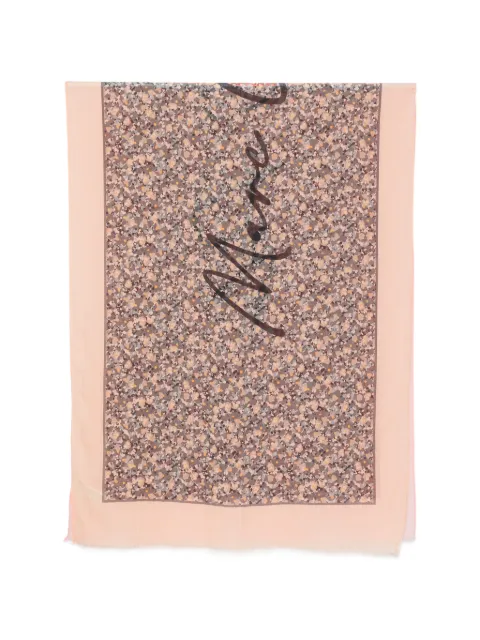 Marc O'Polo floral-print logo-print scarf Pink 5000014168