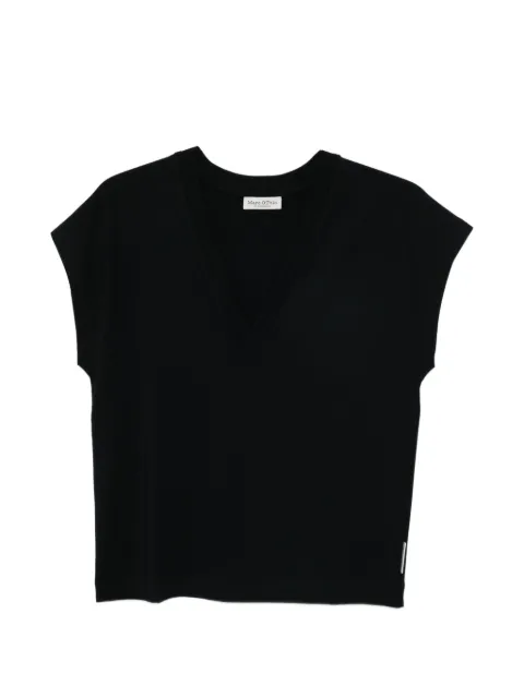 Marc O'Polo V-neck sleeveless T-shirt Black 5000014116