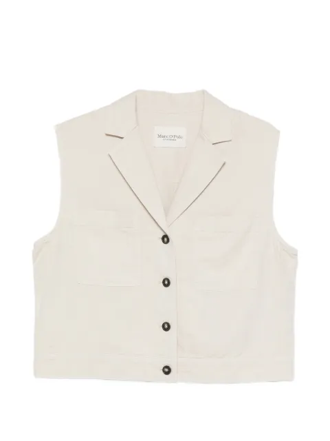 Marc O'Polo button-up notched-lapels gilet Neutrals 5000013110