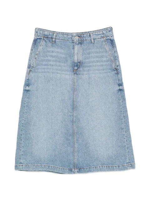 Marc O'Polo rear-slit midi denim skirt Blue 5000013097
