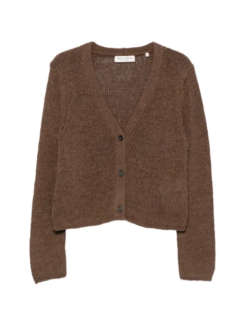 Marc O'Polo V-neck chunky-knit cardigan Brown 5000013216