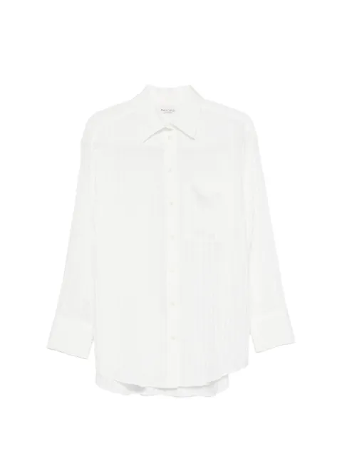 Marc O'Polo striped chest-pocket shirt White 5000013141
